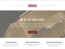 Tablet Screenshot of consci.com